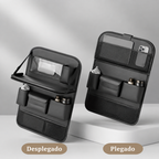 Organizador Multifunción para Asiento Trasero con Bandeja Plegable
