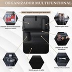 Organizador Multifunción para Asiento Trasero con Bandeja Plegable